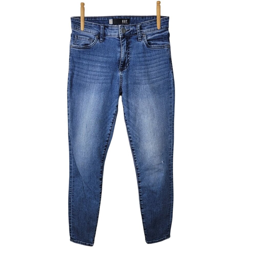 KUT from the Kloth Jeans Womens 2 Blue High Rise Toothpick Skinny Denim Medium